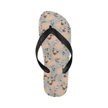 Load image into Gallery viewer, Charming Pugs in Bloom Unisex Slippers-22