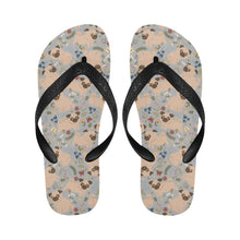 Load image into Gallery viewer, Charming Pugs in Bloom Unisex Slippers-23