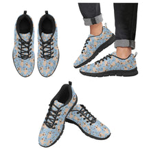 Load image into Gallery viewer, Charming Pugs in Bloom Women's Breathable Sneakers-Sky Blue-US13-5
