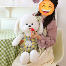 Load image into Gallery viewer, Checkered Jumpsuit Bichon Frise Stuffed Animal Plush Toys-18