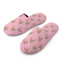 Load image into Gallery viewer, Cheeky Fawn Chihuahua Love Slippers for Women - Cheeky Fawn Chihuahua Love - Flannel-Accessories,Chihuahua,Dog Mom Gifts,Slippers-20