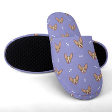 Load image into Gallery viewer, Cheeky Fawn Chihuahua Love Slippers for Women - Cheeky Fawn Chihuahua Love - Flannel-Accessories,Chihuahua,Dog Mom Gifts,Slippers-25