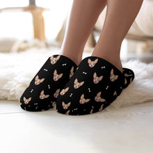 Load image into Gallery viewer, Cheeky Fawn Chihuahua Love Slippers for Women - Cheeky Fawn Chihuahua Love - Flannel-Accessories,Chihuahua,Dog Mom Gifts,Slippers-7
