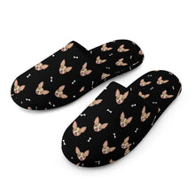 Load image into Gallery viewer, Cheeky Fawn Chihuahua Love Slippers for Women - Cheeky Fawn Chihuahua Love - Flannel-Accessories,Chihuahua,Dog Mom Gifts,Slippers-8