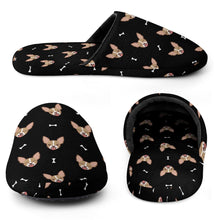 Load image into Gallery viewer, Cheeky Fawn Chihuahua Love Slippers for Women - Cheeky Fawn Chihuahua Love - Flannel-Accessories,Chihuahua,Dog Mom Gifts,Slippers-9