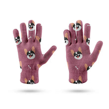 Load image into Gallery viewer, Cheeky Frenchie Smiles Touch Screen Gloves-Accessories-Accessories,Dog Dad Gifts,Dog Mom Gifts,Gloves-10