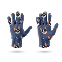 Load image into Gallery viewer, Cheeky Frenchie Smiles Touch Screen Gloves-Accessories-Accessories,Dog Dad Gifts,Dog Mom Gifts,Gloves-11