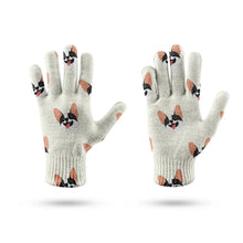 Load image into Gallery viewer, Cheeky Frenchie Smiles Touch Screen Gloves-Accessories-Accessories,Dog Dad Gifts,Dog Mom Gifts,Gloves-9