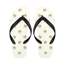 Load image into Gallery viewer, Cheerful Corgi Faces Unisex Slippers - 7 Gradients-Footwear-Accessories,Corgi,Dog Dad Gifts,Dog Mom Gifts,Slippers-8
