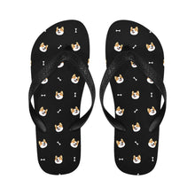 Load image into Gallery viewer, Cheerful Corgi Faces Unisex Slippers - 7 Gradients-Footwear-Accessories,Corgi,Dog Dad Gifts,Dog Mom Gifts,Slippers-9