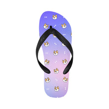 Load image into Gallery viewer, Cheerful Corgi Faces Unisex Slippers - 7 Gradients-Footwear-Accessories,Corgi,Dog Dad Gifts,Dog Mom Gifts,Slippers-13
