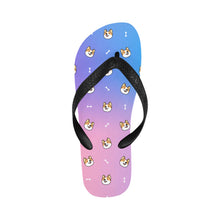 Load image into Gallery viewer, Cheerful Corgi Faces Unisex Slippers - 7 Gradients-Footwear-Accessories,Corgi,Dog Dad Gifts,Dog Mom Gifts,Slippers-Neon Dream-S-14