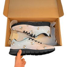 Load image into Gallery viewer, Cheerful Corgi Faces Women's Breathable Sneakers - 7 Gradients-22