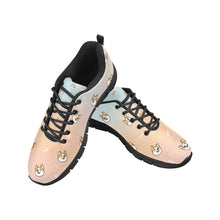 Load image into Gallery viewer, Cheerful Corgi Faces Women's Breathable Sneakers - 7 Gradients-27