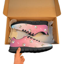 Load image into Gallery viewer, Cheerful Corgi Faces Women's Breathable Sneakers - 7 Gradients-34