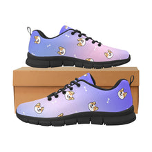 Load image into Gallery viewer, Cheerful Corgi Faces Women's Breathable Sneakers - 7 Gradients-3