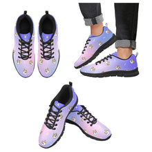 Load image into Gallery viewer, Cheerful Corgi Faces Women's Breathable Sneakers - 7 Gradients-CornflowerBlue3-US13-1