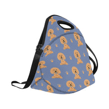 Load image into Gallery viewer, Cheerful Golden Retriever Puppy Neoprene Lunch Bag-4