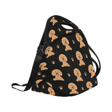 Load image into Gallery viewer, Cheerful Golden Retriever Puppy Neoprene Lunch Bag-14