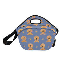 Load image into Gallery viewer, Cheerful Golden Retriever Puppy Neoprene Lunch Bag-5