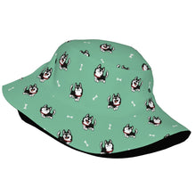 Load image into Gallery viewer, Cheerful Husky Love Bucket Hat-Hats &amp; Caps-26