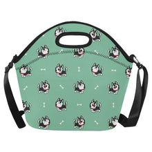 Load image into Gallery viewer, Cheerful Husky Love Neoprene Lunch Bag-13