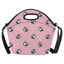 Load image into Gallery viewer, Cheerful Husky Love Neoprene Lunch Bag-5
