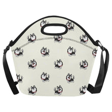Load image into Gallery viewer, Cheerful Husky Love Neoprene Lunch Bag-1