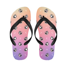 Load image into Gallery viewer, Cheerful Husky Love Unisex Slippers - 7 Gradients-13