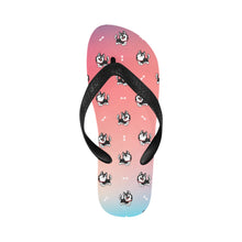 Load image into Gallery viewer, Cheerful Husky Love Unisex Slippers - 7 Gradients-16