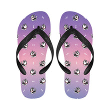 Load image into Gallery viewer, Cheerful Husky Love Unisex Slippers - 7 Gradients-17