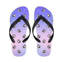 Load image into Gallery viewer, Cheerful Husky Love Unisex Slippers - 7 Gradients-2