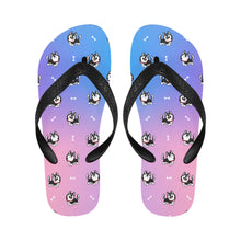 Load image into Gallery viewer, Cheerful Husky Love Unisex Slippers - 7 Gradients-5