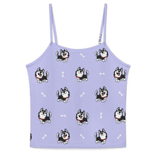 Load image into Gallery viewer, Cheerful Husky Love Women's Cami and Shorts Pajama Set-17