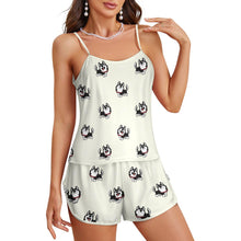 Load image into Gallery viewer, Cheerful Husky Love Women's Cami and Shorts Pajama Set-22