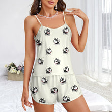 Load image into Gallery viewer, Cheerful Husky Love Women's Cami and Shorts Pajama Set-2
