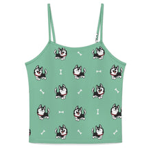 Load image into Gallery viewer, Cheerful Husky Love Women's Cami and Shorts Pajama Set-5