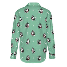 Load image into Gallery viewer, Cheerful Husky Love Women's Shirt-17