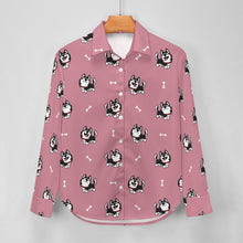 Load image into Gallery viewer, Cheerful Husky Love Women's Shirt-20