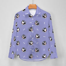 Load image into Gallery viewer, Cheerful Husky Love Women's Shirt-23