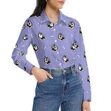 Load image into Gallery viewer, Cheerful Husky Love Women's Shirt-25