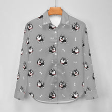 Load image into Gallery viewer, Cheerful Husky Love Women's Shirt-29