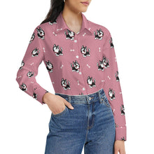 Load image into Gallery viewer, Cheerful Husky Love Women's Shirt-6