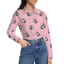 Load image into Gallery viewer, Cheerful Husky Love Women's Shirt-7