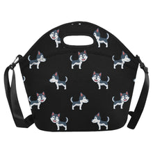 Load image into Gallery viewer, Cheerful Husky Pup Neoprene Lunch Bag-11