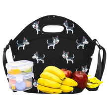 Load image into Gallery viewer, Cheerful Husky Pup Neoprene Lunch Bag-12