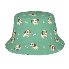 Load image into Gallery viewer, Cheerful Lhasa Apso Playtime Adventures Bucket Hat-Hats &amp; Caps-Mint Green-One Size-41