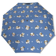 Load image into Gallery viewer, Cheerful Lhasa Apso Playtime Adventures Umbrella-Accessories-Accessories,Dog Mom Gifts,Lhasa Apso,Umbrella-2