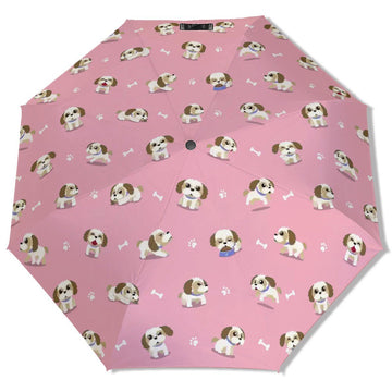 Cheerful Lhasa Apso Playtime Adventures Umbrella 360x
