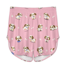Load image into Gallery viewer, Cheerful Lhasa Apso Playtime Adventures Women's Cami and Shorts Pajama Set-11